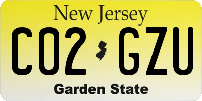 NJ license plate C02GZU