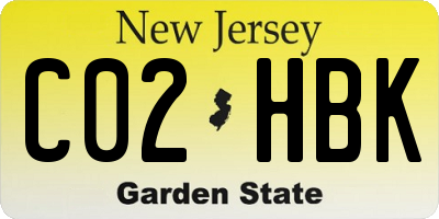 NJ license plate C02HBK