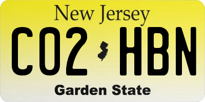 NJ license plate C02HBN