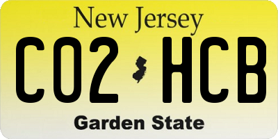 NJ license plate C02HCB
