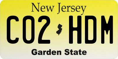 NJ license plate C02HDM