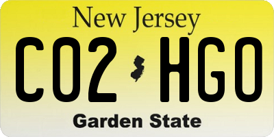 NJ license plate C02HGO