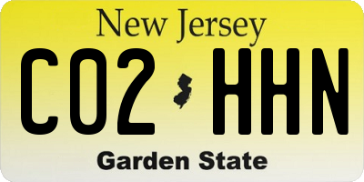 NJ license plate C02HHN