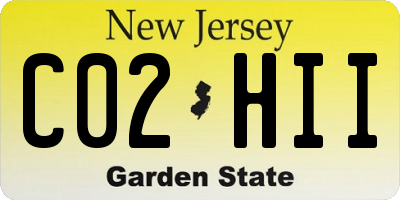 NJ license plate C02HII