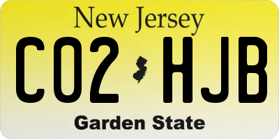 NJ license plate C02HJB
