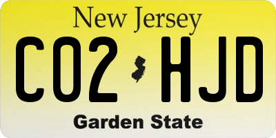 NJ license plate C02HJD