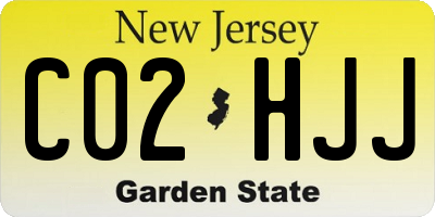 NJ license plate C02HJJ