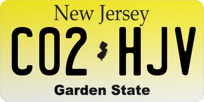 NJ license plate C02HJV