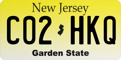NJ license plate C02HKQ