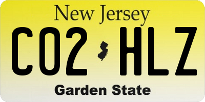 NJ license plate C02HLZ