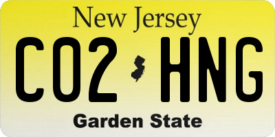 NJ license plate C02HNG