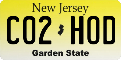 NJ license plate C02HOD