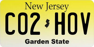 NJ license plate C02HOV