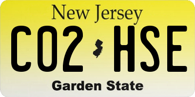 NJ license plate C02HSE