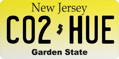 NJ license plate C02HUE