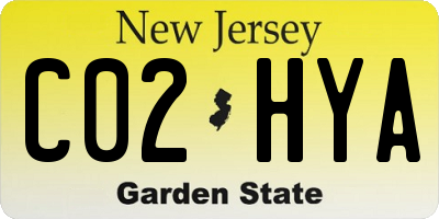 NJ license plate C02HYA
