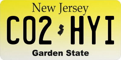 NJ license plate C02HYI