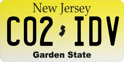 NJ license plate C02IDV