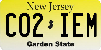 NJ license plate C02IEM