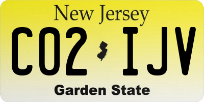 NJ license plate C02IJV