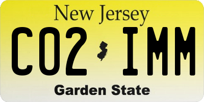 NJ license plate C02IMM