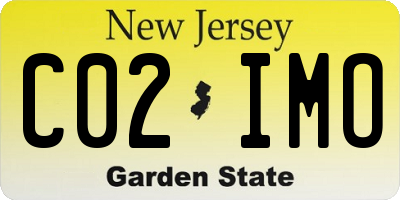 NJ license plate C02IMO