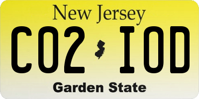 NJ license plate C02IOD