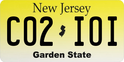 NJ license plate C02IOI