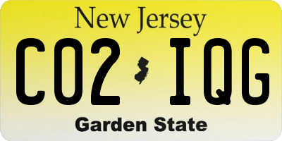 NJ license plate C02IQG