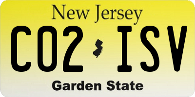 NJ license plate C02ISV