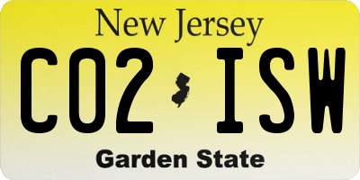 NJ license plate C02ISW