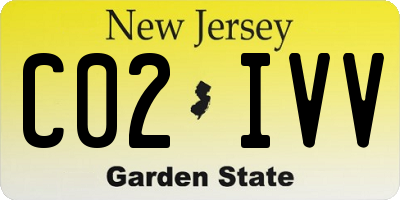 NJ license plate C02IVV