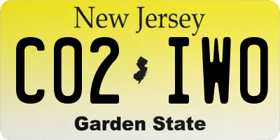 NJ license plate C02IWO