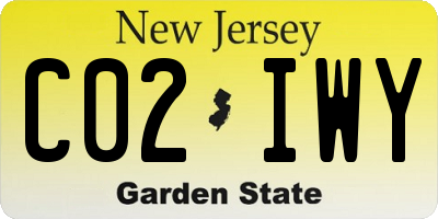 NJ license plate C02IWY