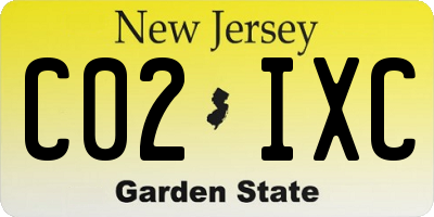 NJ license plate C02IXC
