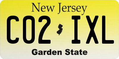 NJ license plate C02IXL