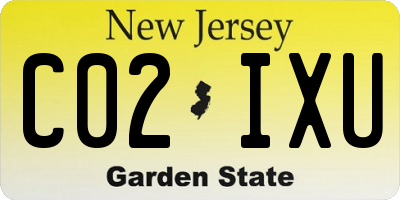 NJ license plate C02IXU