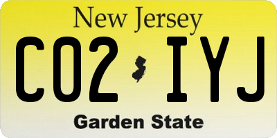 NJ license plate C02IYJ