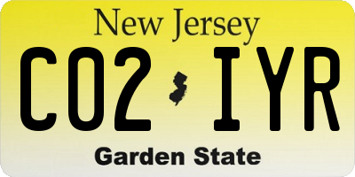 NJ license plate C02IYR