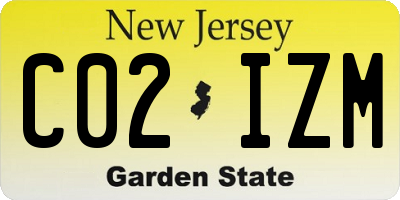 NJ license plate C02IZM