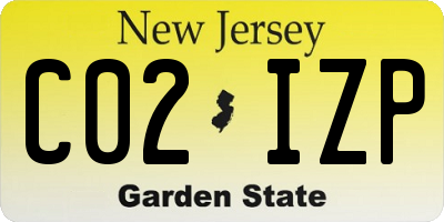 NJ license plate C02IZP
