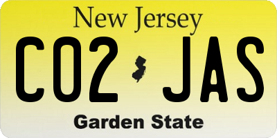 NJ license plate C02JAS