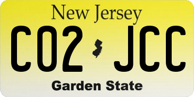 NJ license plate C02JCC