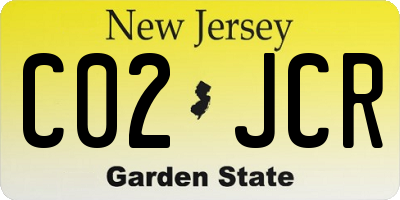 NJ license plate C02JCR