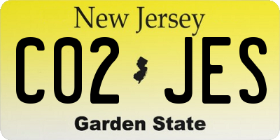 NJ license plate C02JES