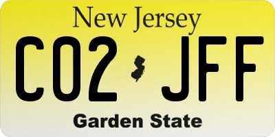 NJ license plate C02JFF