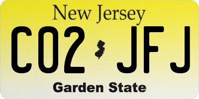 NJ license plate C02JFJ