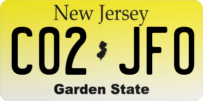NJ license plate C02JFO