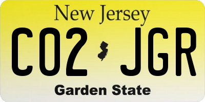 NJ license plate C02JGR