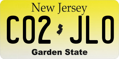 NJ license plate C02JLO